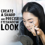 Profusion Cosmetics Small Pointed Precision Synthetic Eyeshadow Brush Pigments and Glitter Eye Concealer Tapered Bristles for Blended Crease and Eyeliner Smudger Quality Brush