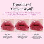 KIMUSE Gleamy Gloss Lip Stain Set, Long-lasting Lightweight Glow Lip Tint, Non-sticky Moisturizing Juicy & Glossy Finish