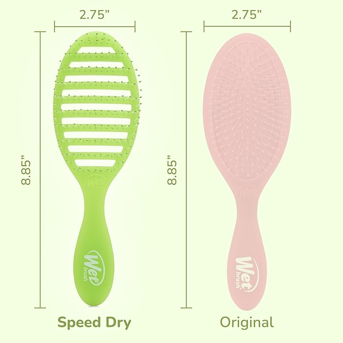 Wet Brush Speed Dry, Lime-A-Rita (Summer Quencher) - Vented Design & Soft HeatFlex Bristles Are Blow Dry Safe - Ergonomic Handle Manages Tangles - Pain-Free Hair Brush, Limited Edition