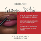 Runway Rogue Designer Liner Lip Pencil, Matte Muted Plum Lip Liner Pencil and Lip Liner Sharpener, ‘Start the Show’