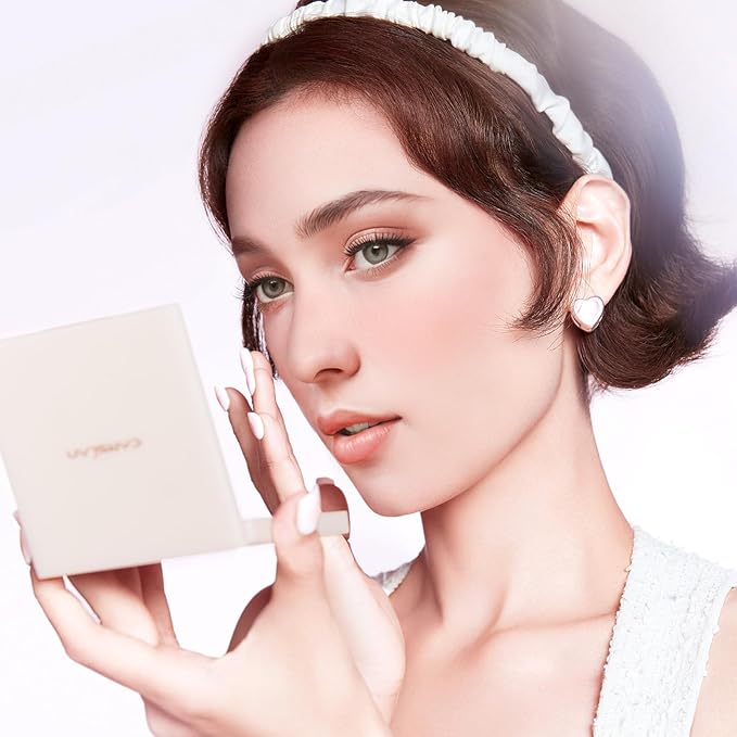 3 Colors Blush Palette For Cheek Makeup, Matte Blush Powder Blendable Face Blush,12H Longlasting, Lightweight, Smooth Pink Blush, Sunset Orange, 0.37Oz