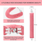 Heatless Curls Overnight Set - Jumbo Overnight Hair Curlers to Sleep In, Soft Velvet Hair Rollers for Women, No Damage Curls Styling Tools 3pcs