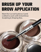 EIGSHOW Dual-Ended Precision Eyebrow Brush and Comb for Eyeliner Lining, Sculpting Brows, Professional Eye Makeup Tools (D109)