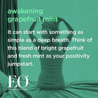 EO Shower Gel Body Wash, 16 Ounce (Pack of 2), Grapefruit and Mint, Organic Plant-Based Skin Conditioning Cleanser with Pure Essentials Oils