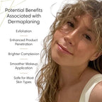 Dermaplane Face Razor Tool - Biodegradable- Swedish Stainless Steel-For exfoliation and Hair removal- Men and Woman -12 pc. Organic Luxury