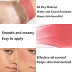 3Pcs Cream Contour Stick Makeup Kit, Shades with Highlighter Stick, Blush Stick and Bronzer Contour Stick for Sculpt the Cheeks, Long Lasting, Waterproof, Matte & Dewy Finish (LIGHT MEDIUM)