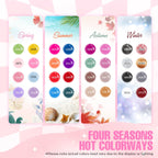 MEFA Gel Nail Polish Kit with U V Light, 32 Colors All Seasons Soak Off 60 Pcs Gel Polish Nail Set with Matte/Glossy Glitter Base Top Coat Manicure Tools Nails DIY Decorations Gifts for Women