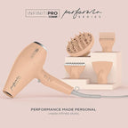 Conair Infiniti Pro Hair Dryer with Diffuser plus 3 Other Attachments | Performa Series Hair Dryer | Blow Dryer with Professional Performance Motor | Blush Pink