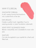 SWEED - Air Blush Cream | High Pigmented, Velvet Finish | Vegan, Cruelty-Free, Clean Beauty (Lucky, 1.4 oz | 40 g)