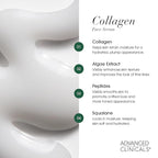 Advanced Clinicals Unscented Collagen Body Cream + Collagen Serum For Face 2PC Skincare Set | Face Serum & Body Lotion For Women & Men Helps Improve Look Of Wrinkles & Dry Skin, Fragrance Free, 2pc