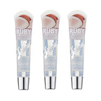 Ruby Kisses Jellicious Mouth Watering Lip Gloss Hawaiian Breeze Coconut JLG13 (3 PACKS)