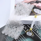 Jade eye mask clear quartz