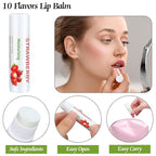 50 Pcs Fruit Flavors Lip Balm Gifts Bulk Small Thank You Gifts for Coworkers Guests Staff Customers Women Adults Wedding Bridal Baby Shower Favors Supplies Souvenirs