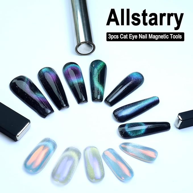 Allstarry 3pcs nail magnet tool