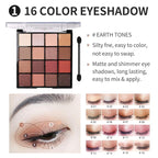 All in One Makeup Kit For Girls - 16 Colors Naked Eyeshadow Palette, 3Pcs Makeup Brushes, Waterproof Eyeliner Pencil, Eyebrow Powder,Eyebrow Pencil,Mascara, Women and Beginners Teens Makeup Gift Set