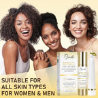 Retinol Eye Cream for Dark Circles Puffiness, Under Eye Cream Anti Aging Eye Cream Reduce Wrinkles & Fine Lines, 5% Caffeine Eye Cream with Eye Massage Wand, Perfect Gifts