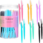 Eyebrow Razor for Women, 110 Dermaplaning Tool Face Shavers for Women Multipurpose Face Hair eyebrow Trimmer boby Hair Removal for Men with Protective Cover, 6 Colors