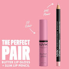 NYX PROFESSIONAL MAKEUP Butter Gloss, Non-Sticky Lip Gloss - Eclair (Pink)