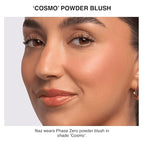 Makeup Powder Blusher - "Cosmo" - 4g / 0.141 oz - Full Coverage, Natural Blush - Soft, Buildable Pink, Coral, Peach & Golden Hues - Matte & Shimmering Shades Gives Cheeks a Radiant Glow