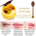 3 PCS Bee Lip Balm Lip Mask Honey Pot, Honey & Strawberry & Apple Lime Lip Mask Propolis Moisturizing Lip Balm with Stick, Sleeping Lip Mask Hydrating Prevention Dry & Cracked Lip Scrubs