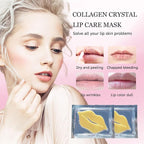 30 pieces of Moisturizing Collagen Crystal Lip Mask - Anti-Ageing & Anti Chapped, Reduce lip Wrinkles, Fade Lip Color, Make Skin Smooth And Firm Collagen Lip Pieces (Gold-Lip Mask) …
