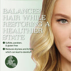 Luseta Shampoo and Conditioner Set with Tea Tree and Argan Oil for Oily Hair Clarifying, Fighting Dandruff Sulfate Paraben Free for Men and Women 2x16.9oz