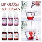 BONNIE CHOICE 12 Colors Liquid Lip Gloss Pigment Set, DIY Lipstick Liquid Pigment for Set Making Lip Gloss, DIY Lip Cosmetic Dye, Edible Coloring Pure Plant for Gloss Base