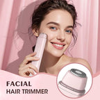 Lanumi 2 in 1 Electric Shaver Dual Head Bikini Trimmer Women IPX6 Wet Dry Pubic Hair Trimmer Rechargeable Body Facial Hair Remover for Face Lip Chin Underarm Legs (Pink)