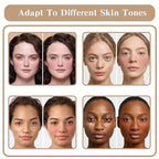 Cream Concealer Contour Palette, 12 Colors Foundation Palette Cream Makeup Palette with 11 Pcs Makeup Brush Set, Long Wearing Blendable Full Coverage