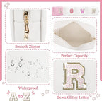 Personalized initial letter makeup bag,