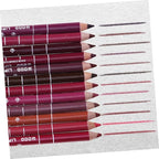 Non-drying Lip Liner 12pcs Pipliner Pencil Waterproof Lipliner Pencil Lip Liner Pencils Water Proof Eyebrow Pencil Natural Color Lip Liner