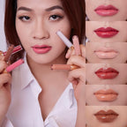 Lip Gloss Pigment Powder Natural Lip Dye 5 Colors x 10G and White Metallic Shimmer Pearl Glitter Pigment Powder for Lip Gloss Lipstick Eyeshadow Cosmetic Grade Lip Gloss Color Pigment