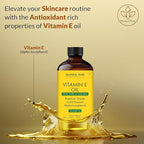 Majestic Pure Vitamin E Oil - 100% Pure & Natural, 70,000 IU | Premium Grade, Cold-Pressed and Tocopherol to Repair Dry, Damaged Skin| Moisturizing Skin, Hair and Scalp 4 Fl Oz