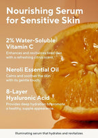 AROMATICA Glow Vita C Toning Serum Orange & Neroli 30ml/1.01 fl. oz - Orange Vitamin C Serum for Face with Hyaluronic Acid For Sensitive Skin