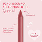 ColourPop Lippie Lip Pencil - High-Pigment, Long-Lasting Lip Liner - Sharpenable Lip Liner Pencil for High-Impact Lip Color - Vegan, Cream Formula with Precise Application - Bumble (0.04 oz)