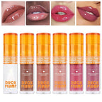 Super Lustrous Lip Oil, Non-Sticky, Hydrating, Hypoallergenic, Waterproof, High Shine Finish (03# Honey Nude)