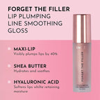 Forget the Filler Lip Plumping Line Smoothing Gloss - Candy Sky - Premium Volumizing Lip Gloss with Natural Ingredients Designed to Plump, Firm, and Hydrate Lips 0.11 oz