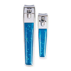 TRIM Azure Collection Clipper Set – Precision-Ground Cutting Edges for Clean, Even Cuts – Convenient and Easy to Use – Perfect for at-Home Manicures and Pedicures – Carbon Steel