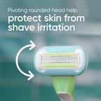 Gillette Venus Extra Smooth Green Disposable Women's Razors, 2 Count