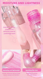 Cosmetics Color Changing Lip Oil V2, Magic Color Changing Lip Oil Cosmetics, Plumping Lip Oil Moisturizing Lip Gloss, Long Lasting Lip Glow Oil Non-sticky Warm Change Glitter Lip Tint (Pack of 1)