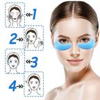 Under Eye Patches- 28 Pairs Blueberry Collagen Eye Mask Eye Patches for Reducing Puffy Eyes and Dark Circles, Anti Aging Gel Eye Pads Under Eye Mask, Blue