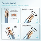 Generation 2 Replacement Heads for Flawless Finishing Touch Hair Removal Tool for Women, Double Ring Blades for Gen 2 Device Old Flawless, 6 Count