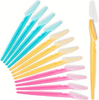 12 Pcs Eyebrow Razor, Multipurpose Exfoliating Dermaplaning Tool for Face, Facial and Eyebrow Shaper with Precision Cover for Women Men Use