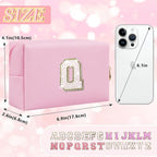 Personalized initial letter makeup bag,