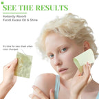 Oil Blotting Sheets for Face - Green Tea,26% Larger,3pk/300 Natural Blotting Paper for Oily Skin,Makeup Friendly Oil Absorbing Sheets,Easy To Grab One