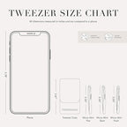 Tweezerman Hollygraphic Micro Mini Slant & Point Tweezer Set - Eyebrow Tweezers for Women and Men