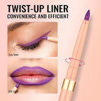 Oulac Matte Purple Lip Liner Pencil, Waterproof Retractable Lipliner Crayon, Smooth and Creamy Long Wearing Lip Makeup, Contour Your Lips, Vegan Beauty, 08 Well-dressed