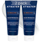 ATWATER Mens Face Moisturizer with Oil Control Complex, Unscented Lightweight Formula - Mens Face Lotion for Oily Skin that Hydrates and Controls Shine - 3.4 oz (2 pack)