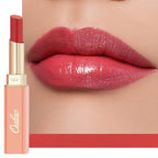 Oulac Apple Red Lipstick - Moisturizing Lip Stick Glossy Solid Shine Lip Gloss, Sheer Shine Juicy Finish, Lightweight and Hydrating Formula for Dry Lip Care, Vegan 2.2g/0.07oz (01)