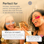 grace & stella Award Winning Under Eye Mask Reduce Dark Circles, Puffy Eyes, Undereye Bags, Wrinkles, Gel Under Eye Patches, Nurse Gifts, Vegan Cruelty-Free Self Care (6 Pairs, Blue)